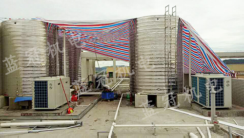 蓝冠机电完成珠海市信维劳务派遣公司空气能热水工程
