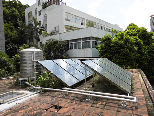 中山人民医院平板太阳能热水器热水工程